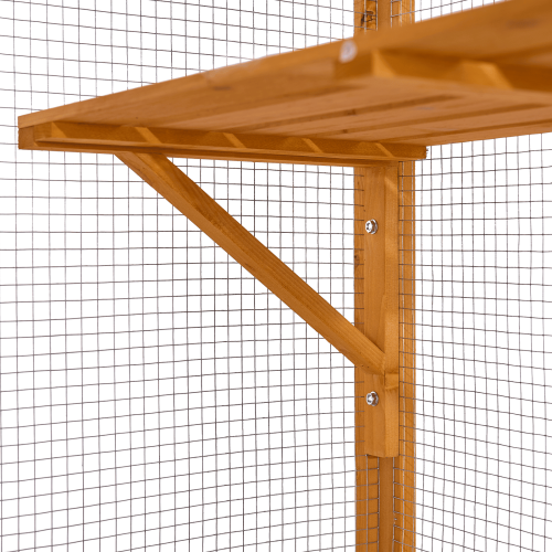 Catio Outdoor Cat Enclosure with Roof 72" Height Cat Wooden House Large Cat Cage with 3 Jumping Platforms and 2 Napping Houses for Cat Activity ( Catio Outdoor Cat Enclosure with Roof 72" Height Cat Wooden House Large Cat Cage with 3 Jumping Platforms and 2 Napping Houses for Cat Activity (