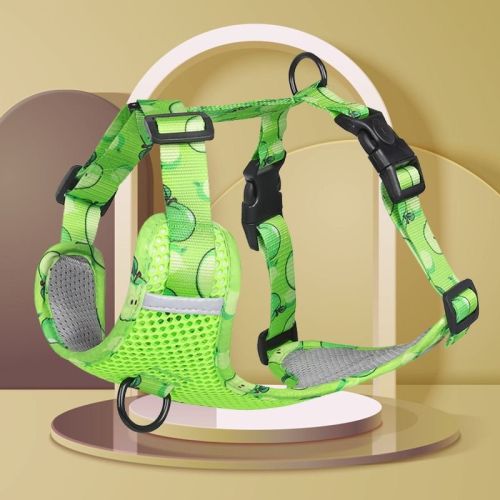 dog Harnesses; New style dog chest strap vest type big dog chest strap explosion-proof flush walking dog rope reflective pet traction rope